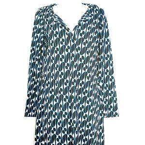 Diane Von Furstenberg Blue & Black Dress